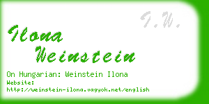 ilona weinstein business card